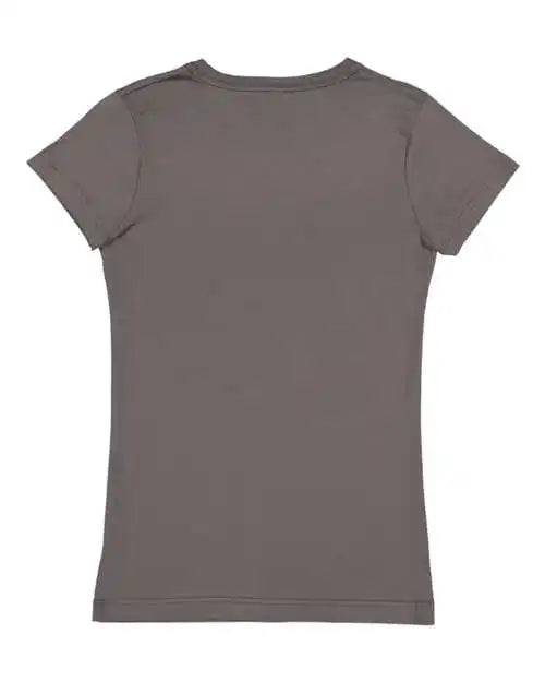Lat 3616 Women’s Fine Jersey Tee - Charcoal