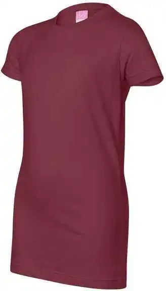 Lat 3616 Women’s Fine Jersey Tee - Garnet