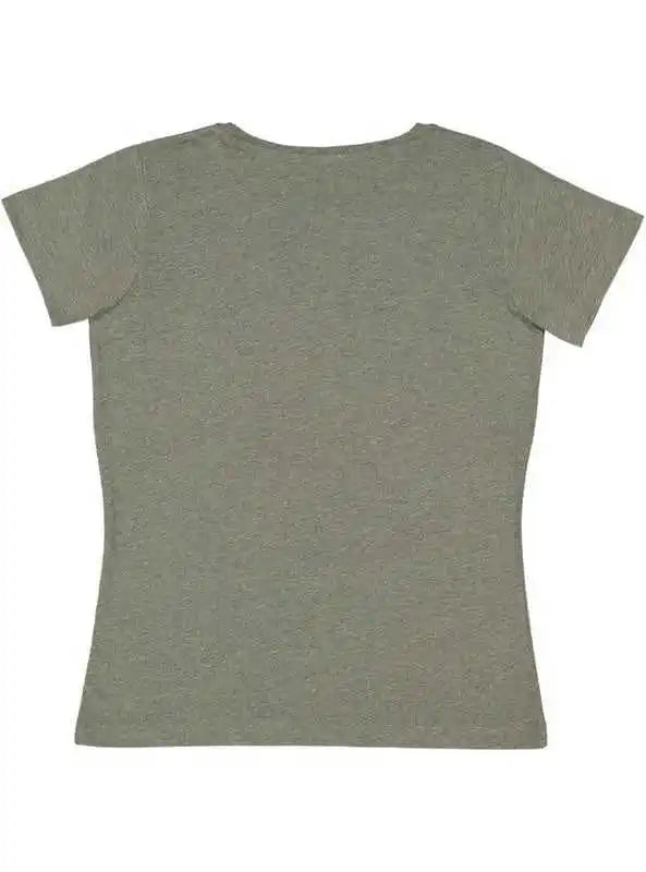 Lat 3816 Curvy Collection Women’s Fine Jersey Tee - Bamboo Blackout
