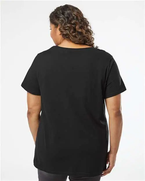 Lat 3816 Curvy Collection Women’s Fine Jersey Tee - Blended Black