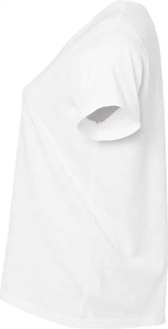 Lat 3816 Curvy Collection Women’s Fine Jersey Tee - Blended White