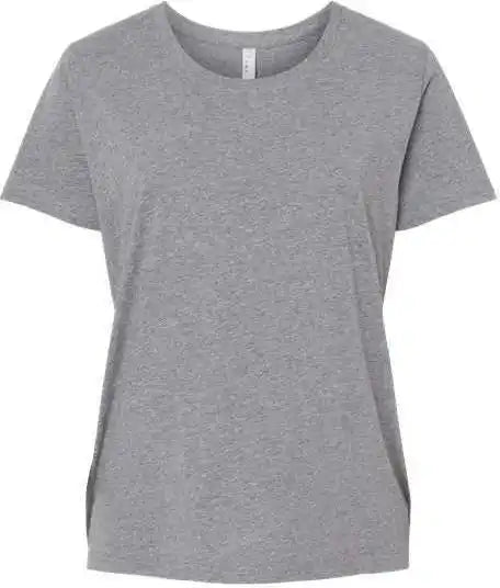 Lat 3816 Curvy Collection Women’s Fine Jersey Tee Granite Heather