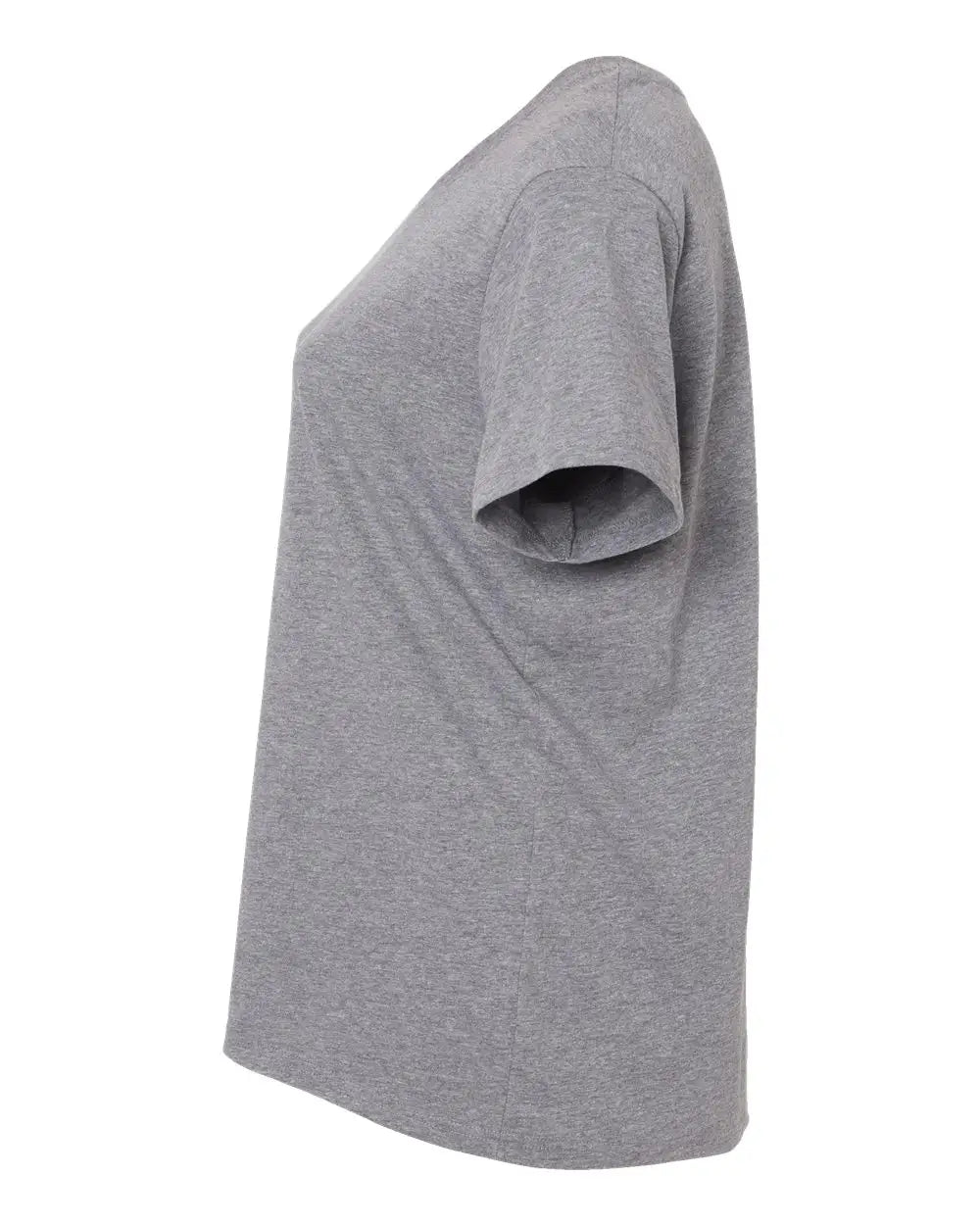 Lat 3816 Curvy Collection Women’s Fine Jersey Tee - Granite Heather