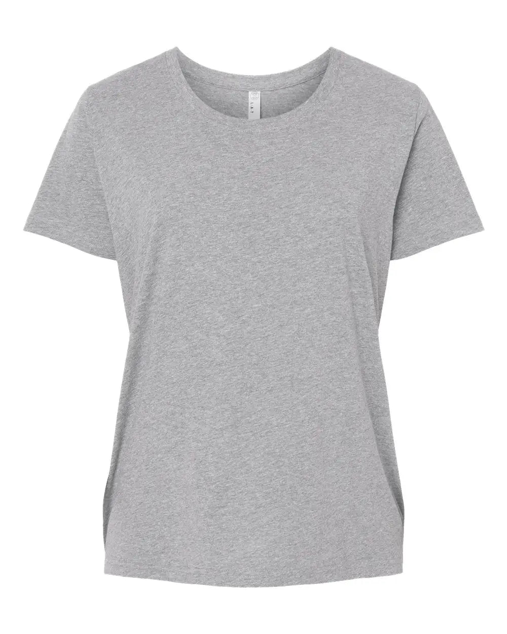 Lat 3816 Curvy Collection Women’s Fine Jersey Tee - Heather - Gray / 1 - 14/16