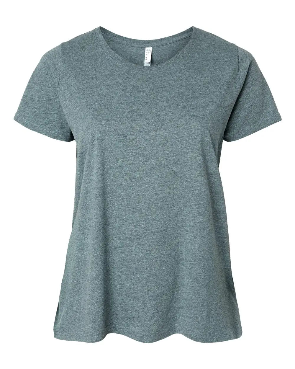 Lat 3816 Curvy Collection Women’s Fine Jersey Tee - Ice Blackout - Forest / 1 - 14/16