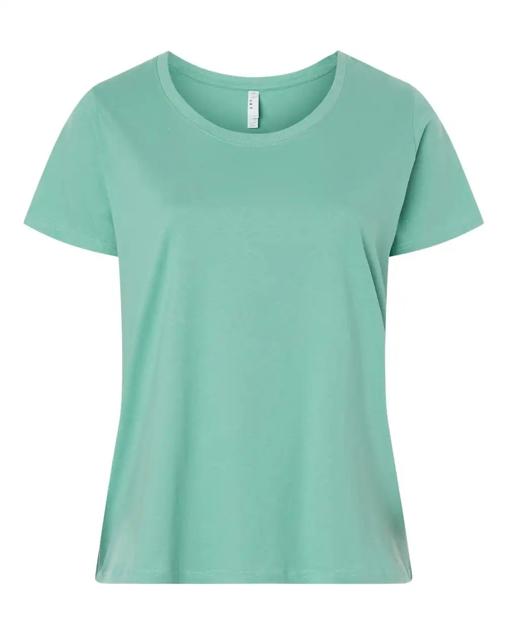 Lat 3816 Curvy Collection Women’s Fine Jersey Tee - Saltwater - 1 - 14/16