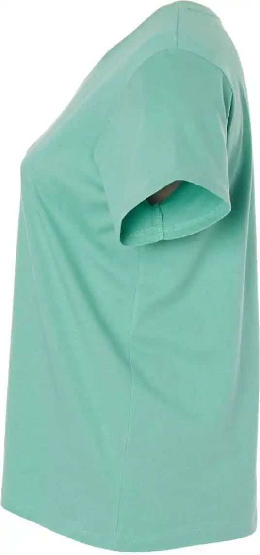 Lat 3816 Curvy Collection Women’s Fine Jersey Tee Saltwater