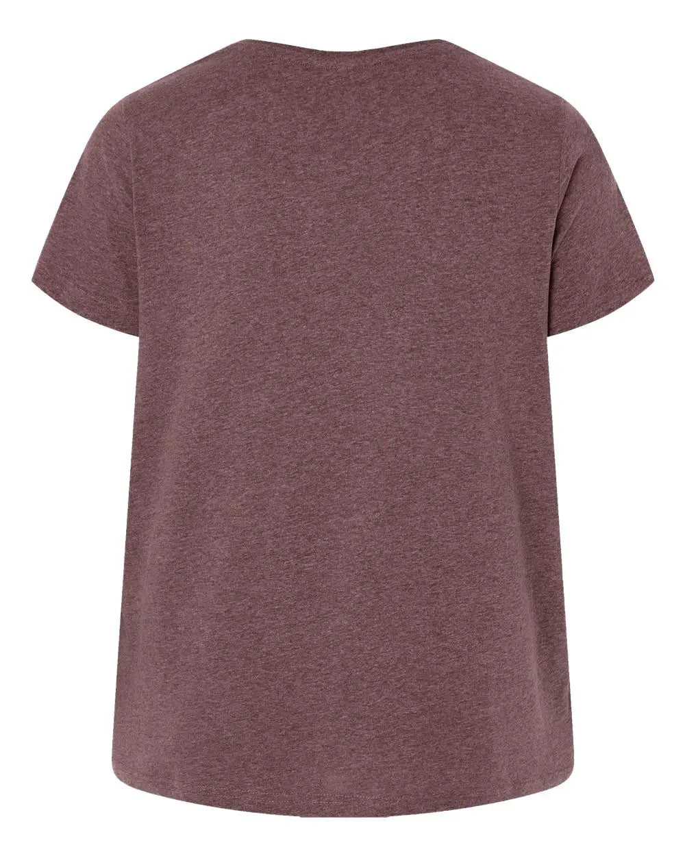 Lat 3816 Curvy Collection Women’s Fine Jersey Tee - Sangria Blackout