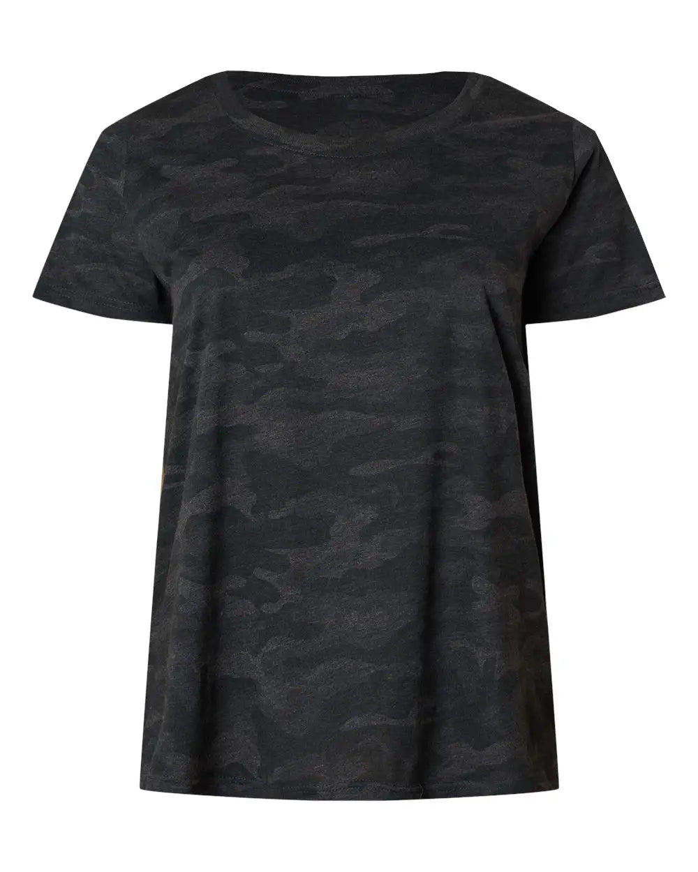 Lat 3816 Curvy Collection Women’s Fine Jersey Tee - Storm Camo - Dark Gray / 1 - 14/16