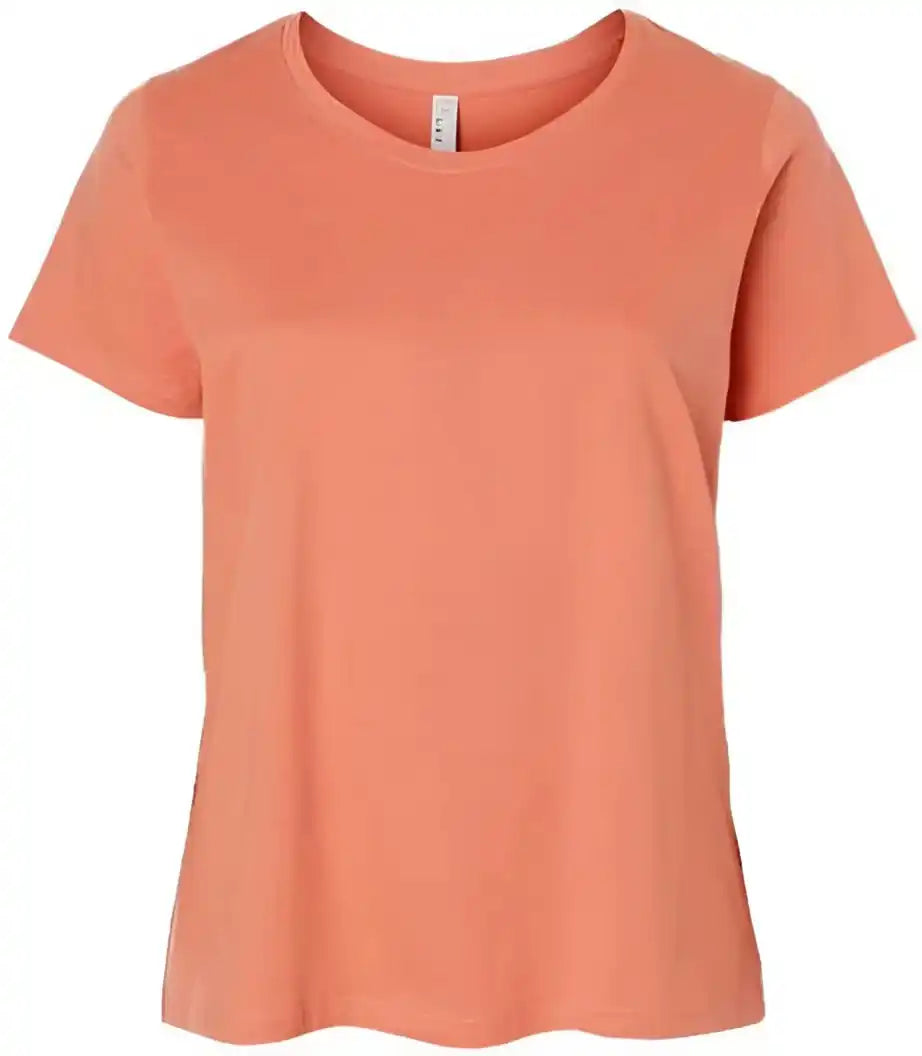 Lat 3816 Curvy Collection Women’s Fine Jersey Tee Sunset