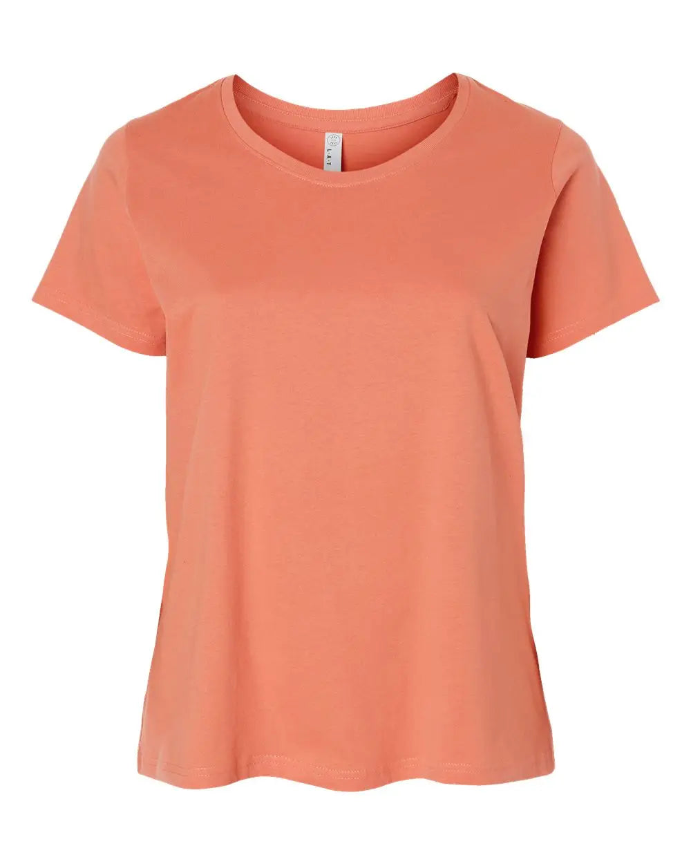 Lat 3816 Curvy Collection Women’s Fine Jersey Tee - Sunset - Orange / 1 - 14/16