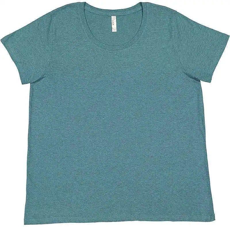 Lat 3816 Curvy Collection Women’s Fine Jersey Tee Surf Blackout