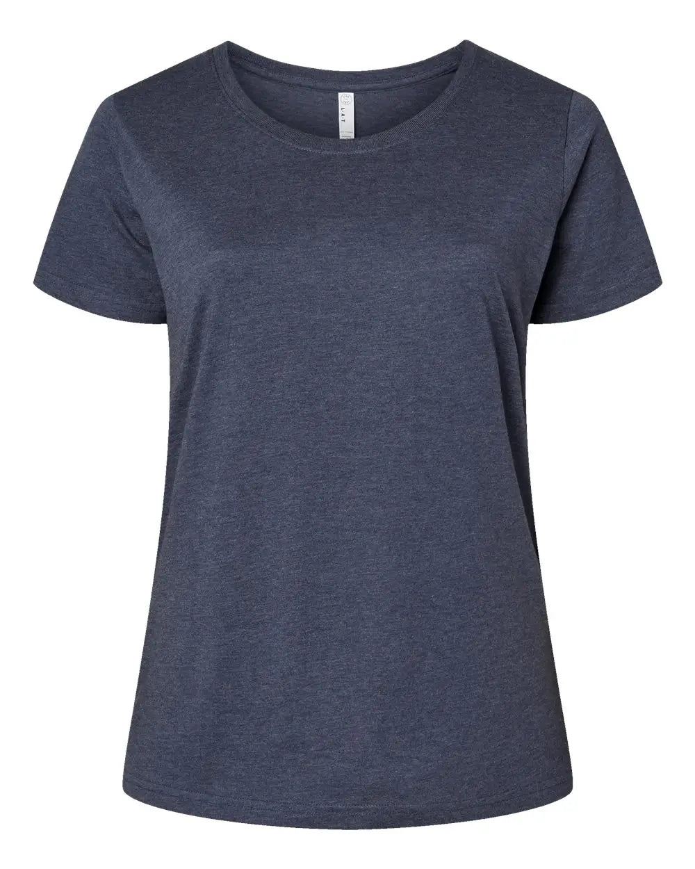 Lat 3816 Curvy Collection Women’s Fine Jersey Tee - Vintage Denim - Navy / 1 - 14/16