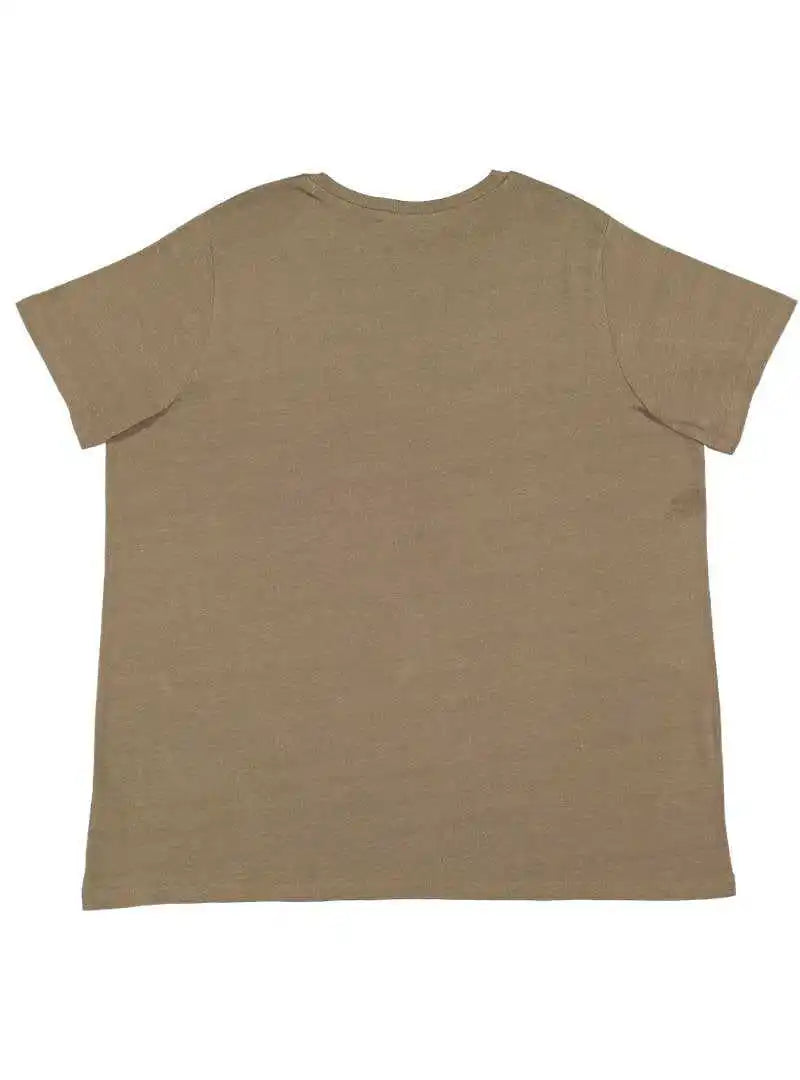 Lat 3816 Curvy Collection Women’s Fine Jersey Tee - Vintage Military Green
