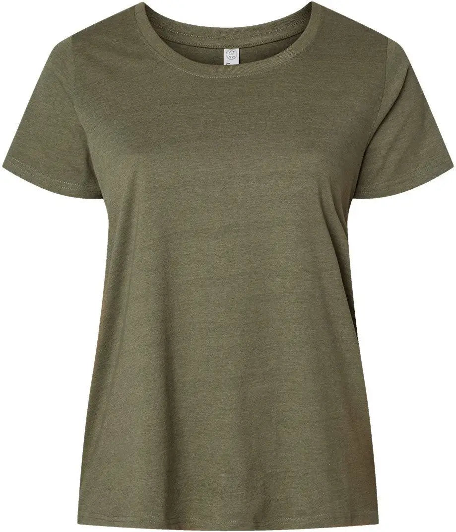 Lat 3816 Curvy Collection Women’s Fine Jersey Tee - Vintage Military Green - Forest / 1 - 14/16