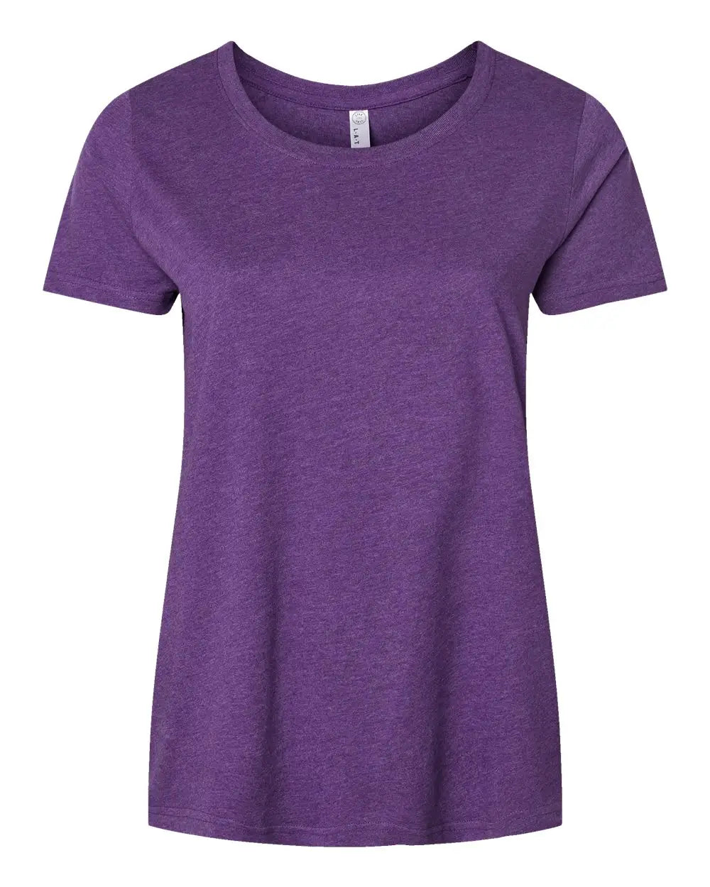 Lat 3816 Curvy Collection Women’s Fine Jersey Tee - Vintage Purple