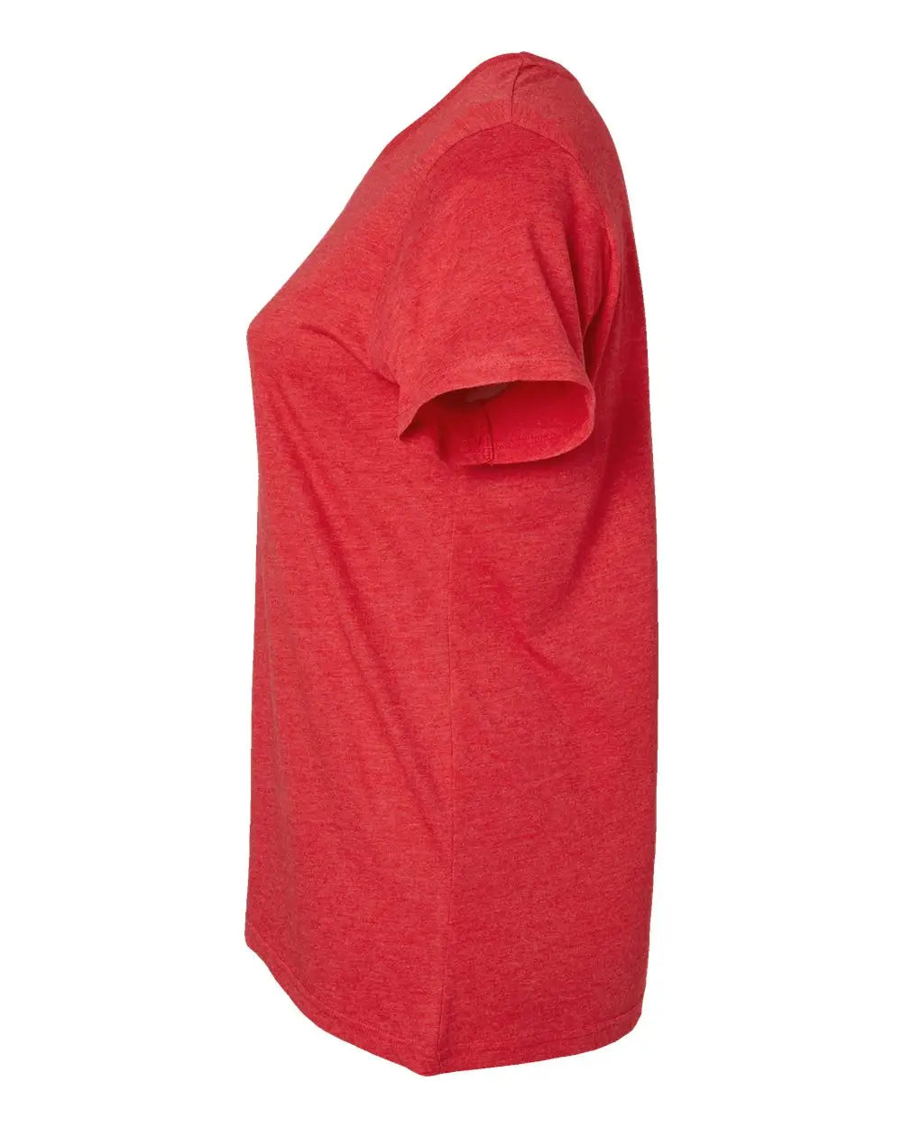 Lat 3816 Curvy Collection Women’s Fine Jersey Tee - Vintage Red