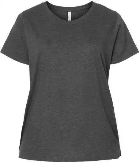 Lat 3816 Curvy Collection Women’s Fine Jersey Tee - Vintage Smoke