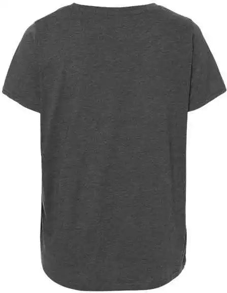 Lat 3816 Curvy Collection Women’s Fine Jersey Tee - Vintage Smoke