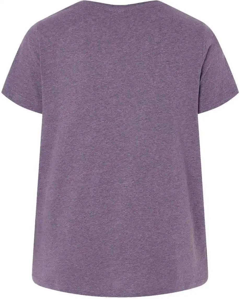 Lat 3816 Curvy Collection Women’s Fine Jersey Tee Wisteria Blackout