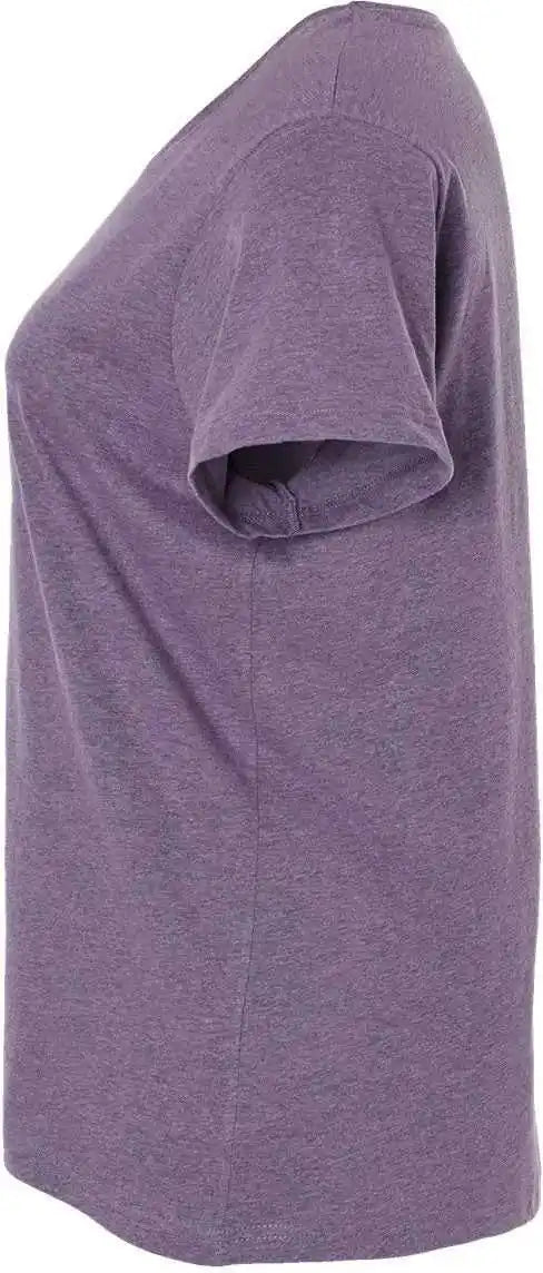 Lat 3816 Curvy Collection Women’s Fine Jersey Tee Wisteria Blackout