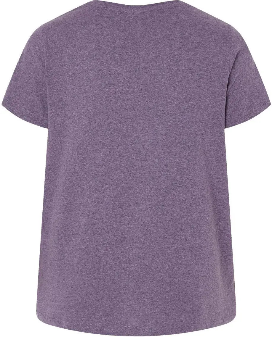 Lat 3816 Curvy Collection Women’s Fine Jersey Tee - Wisteria Blackout - Purple / 1 - 14/16