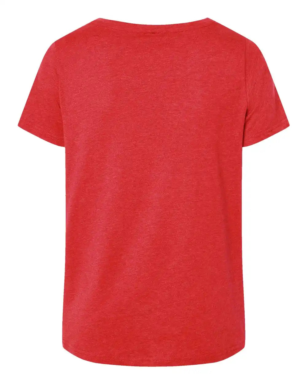 Lat 3817 Curvy Collection Women’s Fine Jersey V-neck Tee - Vintage Red - 1 - 14/16