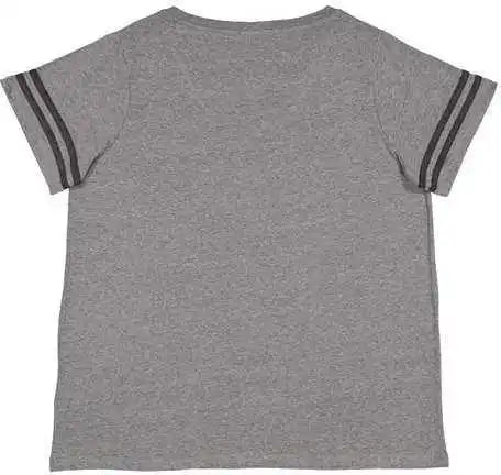 Lat 3837 Curvy Collection Women’s Vintage Football t Shirt Granite Heather Smoke