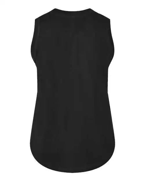 Lat 3892 Women’s Curvy Relaxed Fine Jersey Tank Black