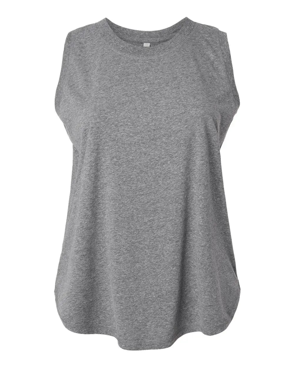 Lat 3892 Women’s Curvy Relaxed Fine Jersey Tank - Granite Heather - 1 - 14/16