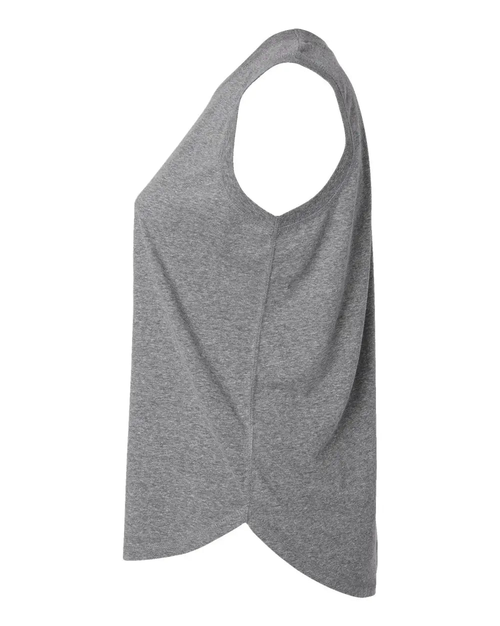 Lat 3892 Women’s Curvy Relaxed Fine Jersey Tank - Granite Heather