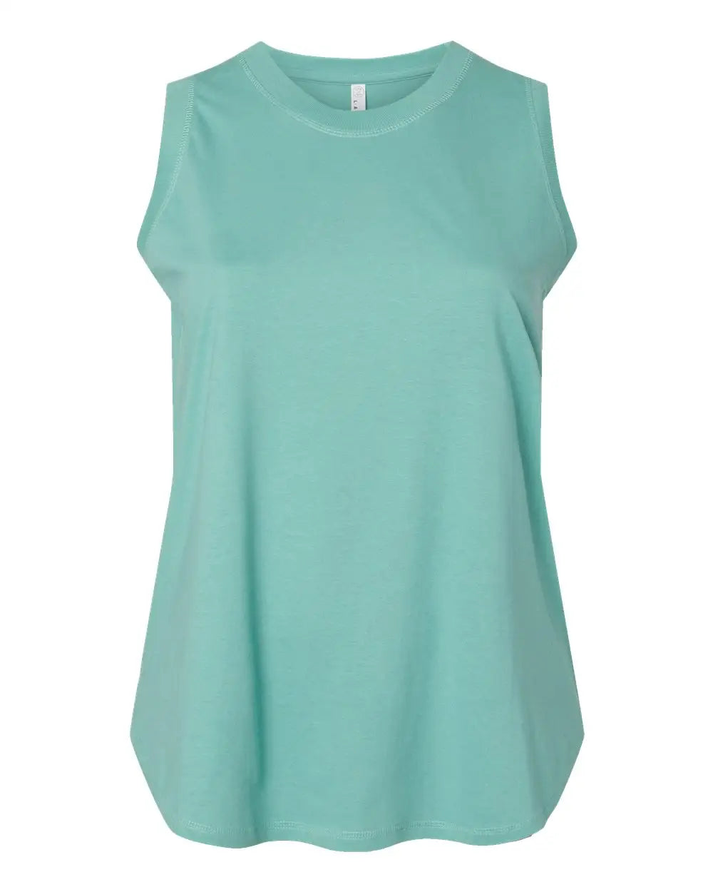 Lat 3892 Women’s Curvy Relaxed Fine Jersey Tank - Saltwater - Gray / 1 - 14/16