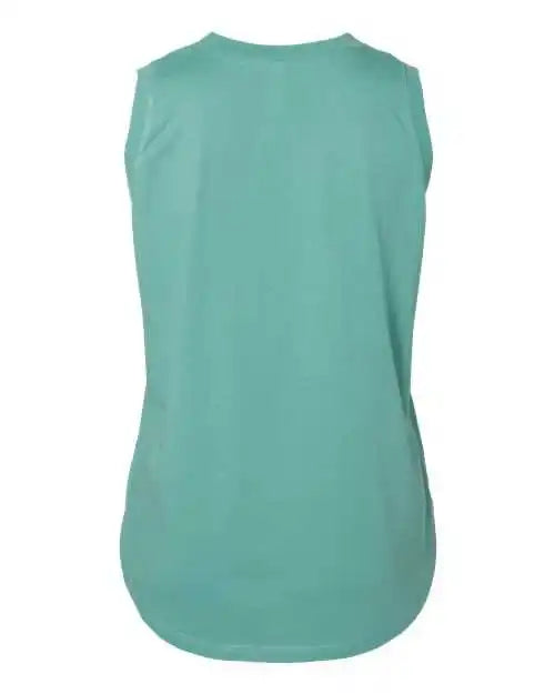 Lat 3892 Women’s Curvy Relaxed Fine Jersey Tank Saltwater