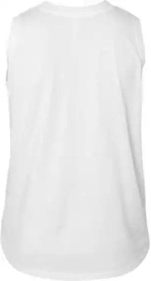 Lat 3892 Women’s Curvy Relaxed Fine Jersey Tank White