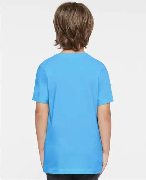 Lat 6101 Youth Fine Jersey Tee - Aqua
