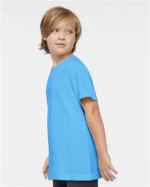 Lat 6101 Youth Fine Jersey Tee - Aqua