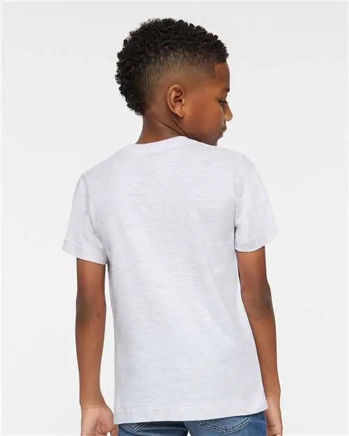Lat 6101 Youth Fine Jersey Tee - Ash
