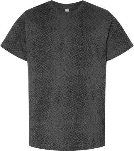 Lat 6101 Youth Fine Jersey Tee - Black Reptile