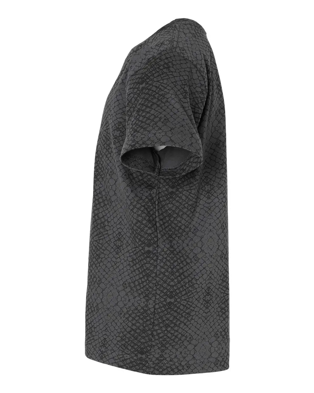 Lat 6101 Youth Fine Jersey Tee - Black Reptile