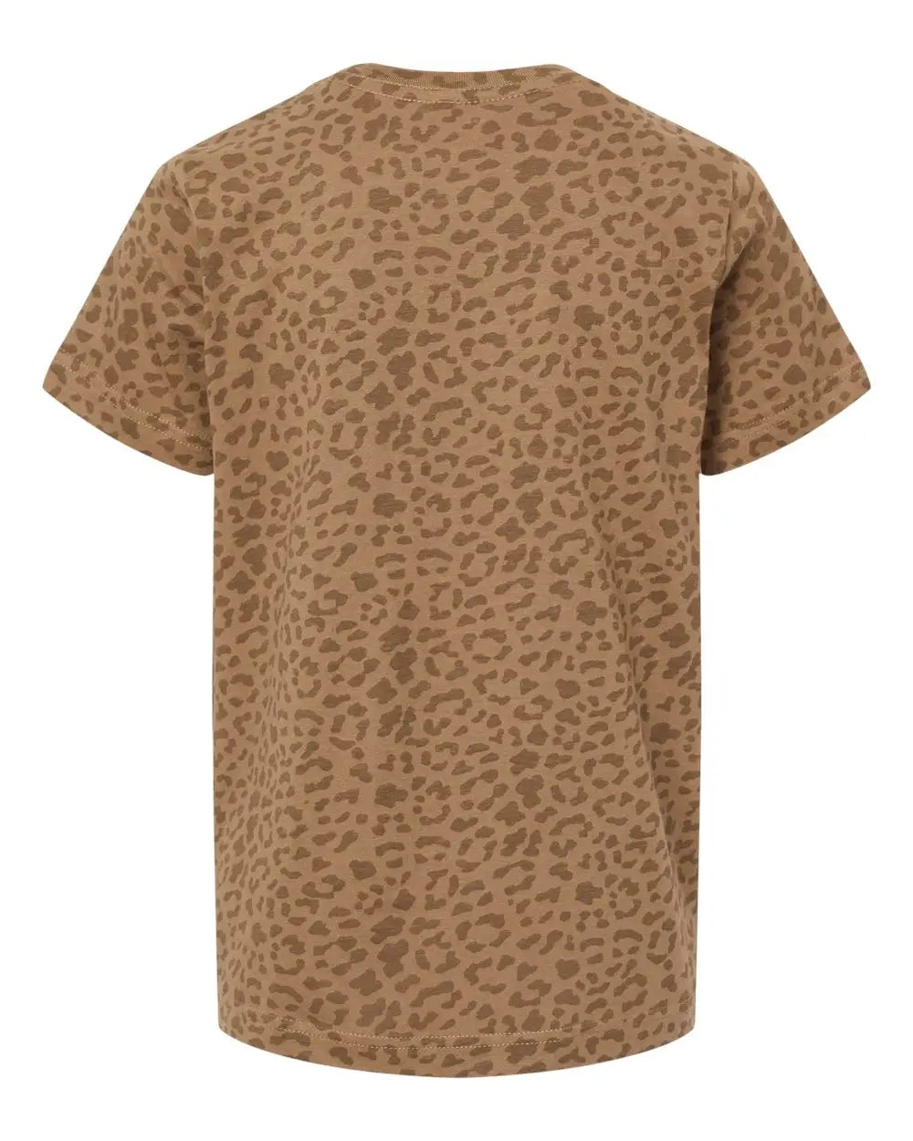 Lat 6101 Youth Fine Jersey Tee - Brown Leopard - Xs