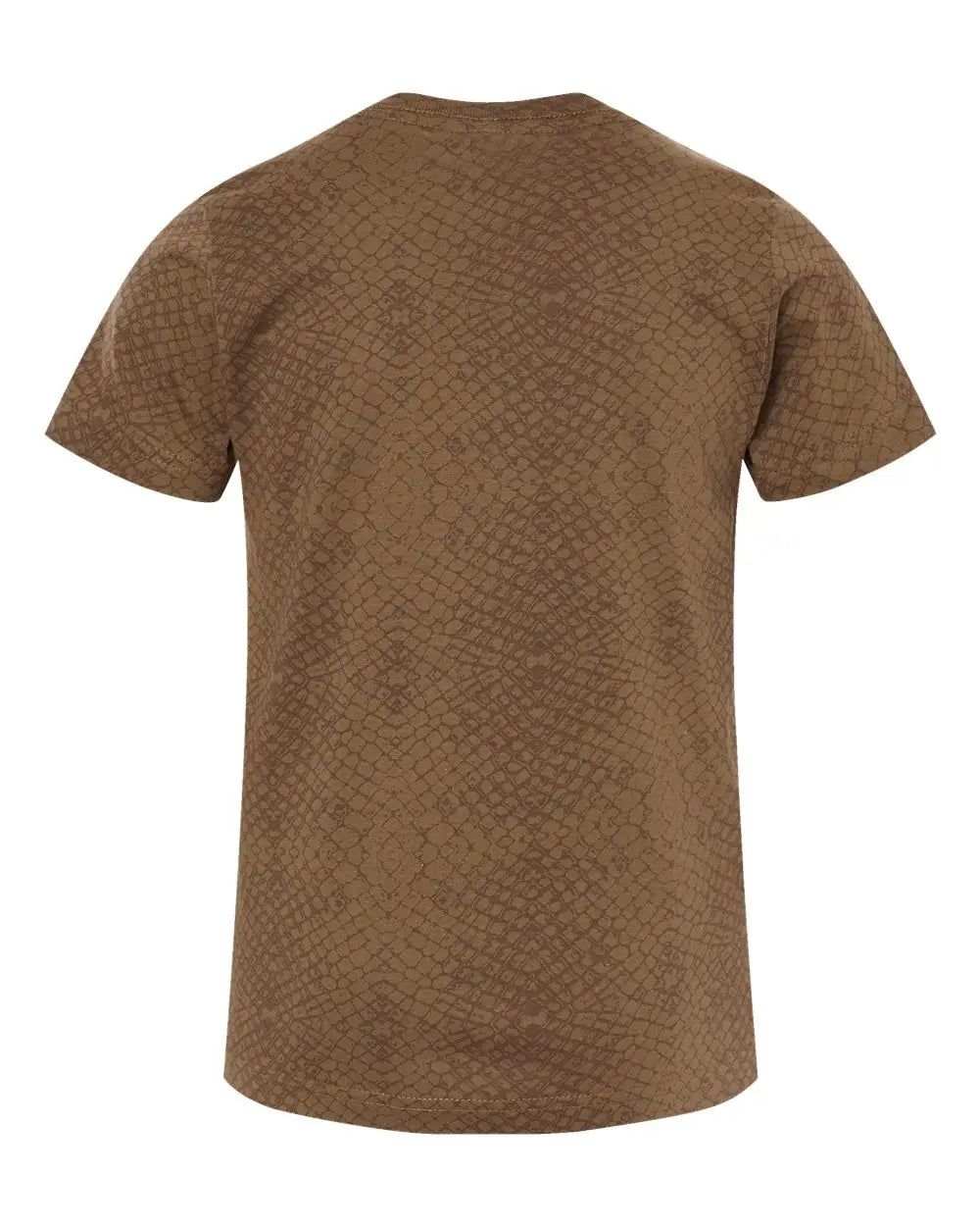 Lat 6101 Youth Fine Jersey Tee - Brown Reptile - Xs