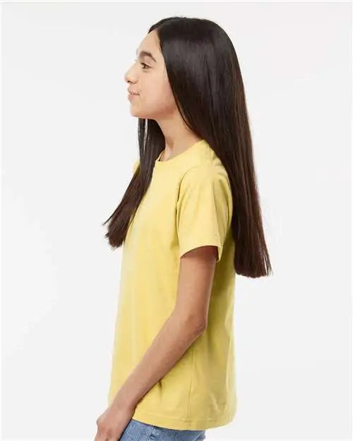 Lat 6101 Youth Fine Jersey Tee - Butter