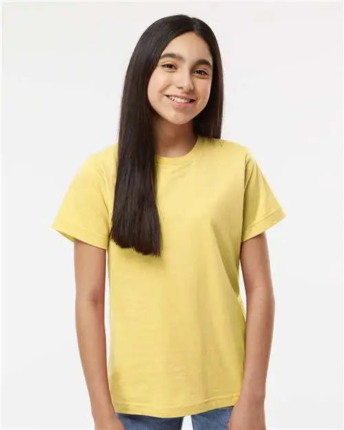 Lat 6101 Youth Fine Jersey Tee - Butter