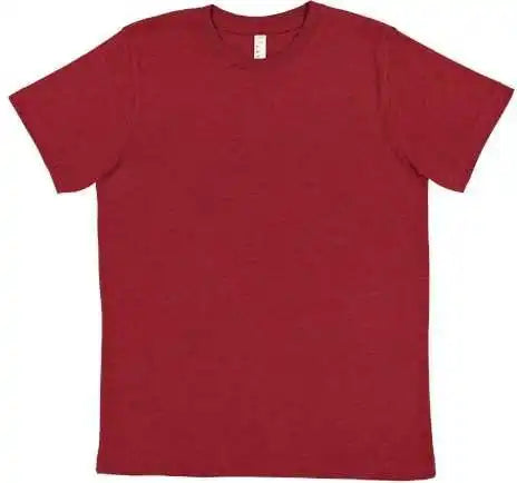 Lat 6101 Youth Fine Jersey Tee Cardinal Blackout