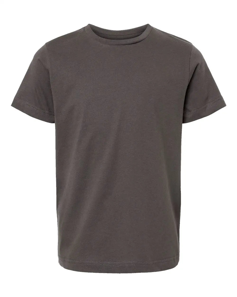 Lat 6101 Youth Fine Jersey Tee - Charcoal - Dark Gray / Xs