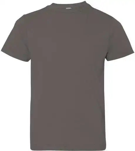Lat 6101 Youth Fine Jersey Tee - Charcoal