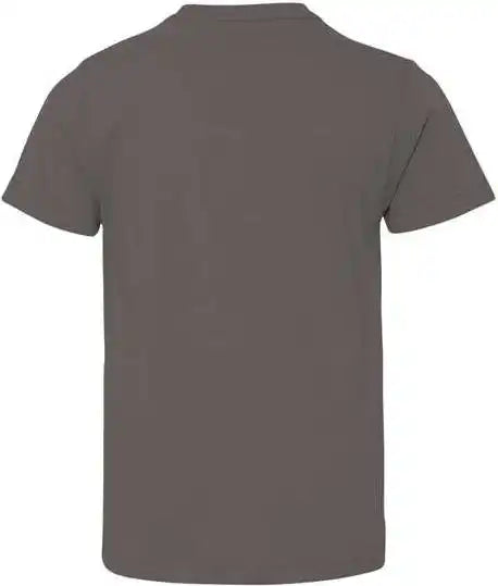 Lat 6101 Youth Fine Jersey Tee - Charcoal
