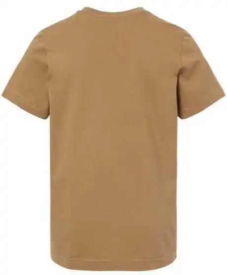 Lat 6101 Youth Fine Jersey Tee Coyote Brown