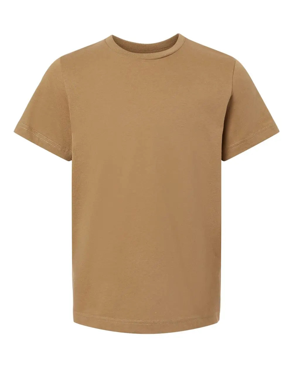 Lat 6101 Youth Fine Jersey Tee - Coyote Brown - Xs