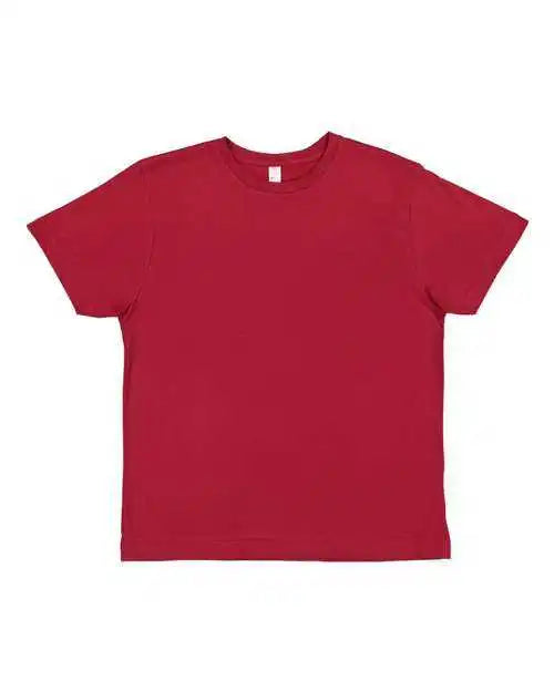 Lat 6101 Youth Fine Jersey Tee - Garnet